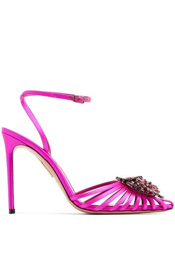 Aquazzura Pumps mit Kristallen 105mm - Rosa