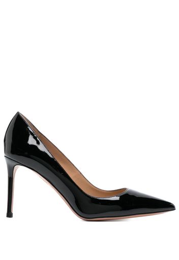 Aquazzura Purist 85mm patent-leather pumps - Schwarz