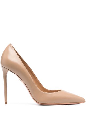 Aquazzura Purist 105mm pointed-toe pumps - Nude