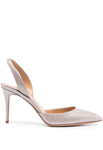 Aquazzura Slingback-Pumps 90mm - Nude