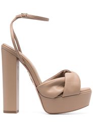 Aquazzura Olie 140mm platform sandals - Nude