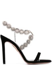 Aquazzura Comet 110mm crystal-embellished sandals - Schwarz