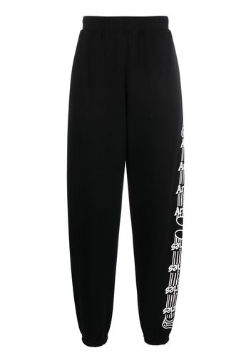 Aries Column logo-print sweatpants - Schwarz