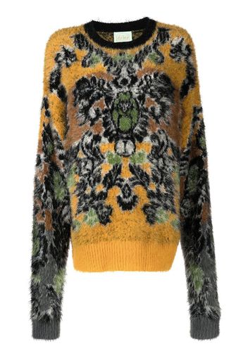 Aries Fleur patterned-jacquard jumper - Mehrfarbig