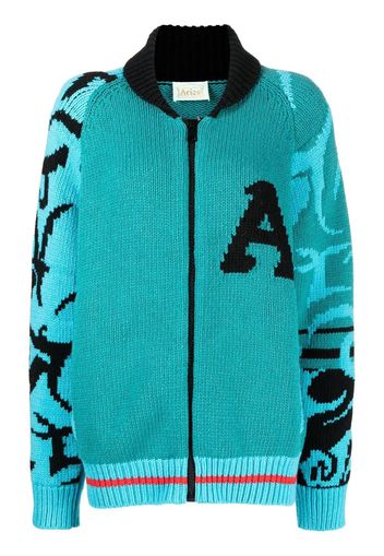 Aries Cardigan mit Reißverschluss - Blau