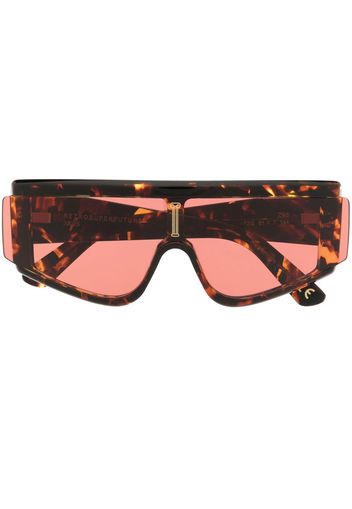 Aries oversized-frame design sunglasses - Braun