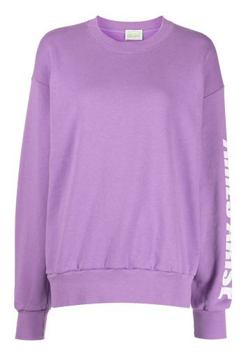 Aries logo-print cotton sweatshirt - Violett