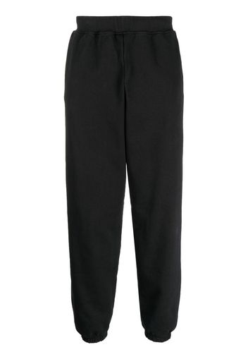 Aries logo-print cotton track pants - Schwarz