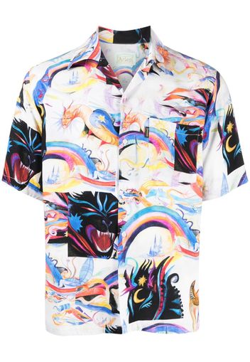 Aries graphic-print short-sleeve shirt - Mehrfarbig