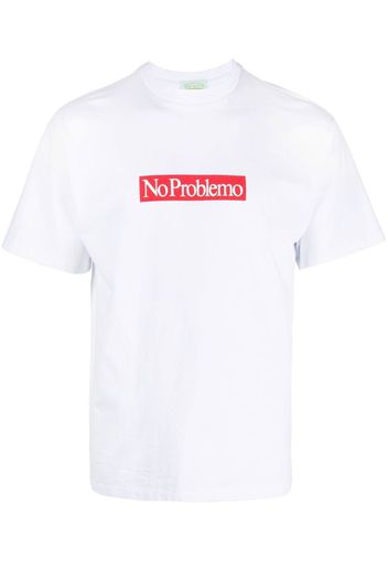 Aries No Problemo print T-shirt - Weiß