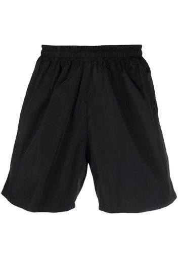 Aries logo print shorts - Schwarz