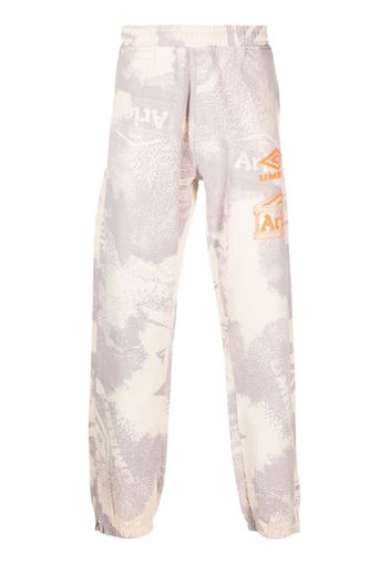 Aries x Umbro graphic-print track pants - Nude