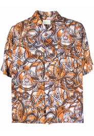 Aries graphic print shirt - Orange