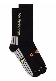 Aries Socken mit Logo-Stickerei - Schwarz