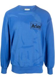 Aries logo-print sweatshirt - Blau