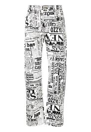 Aries all-over print jeans - Weiß