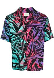 Aries geometric-print short-sleeved shirt - Violett