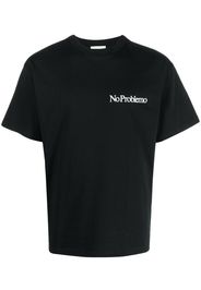 Aries No Problemo print cotton T-shirt - Schwarz