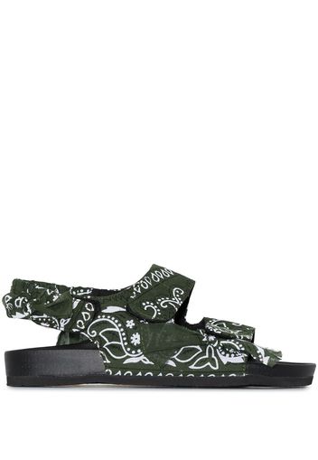 Arizona Love Apache bandana-print sandals - Grün