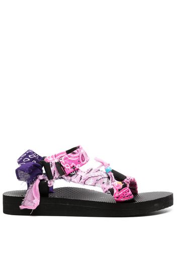 Arizona Love Trekky bandana-print sandals - Rosa