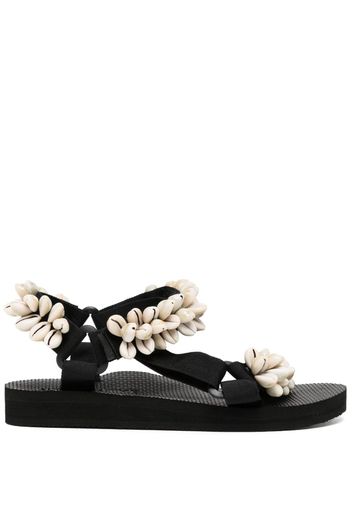 Arizona Love Trekky shell-embellished sandals - Schwarz