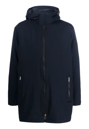 Armani Exchange double-layer hooded coat - Blau