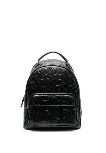 Armani Exchange Rucksack mit Logo-Prägung - Schwarz