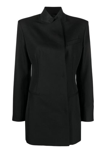 ARMARIUM no-lapels virgin wool blazer - Schwarz