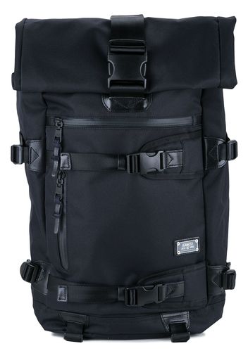 As2ov Rucksack mit kastigem Design - Schwarz