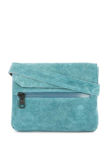 As2ov Schultertasche mit Klappe - Blau