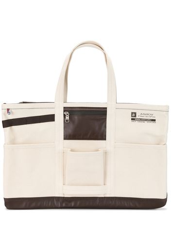 As2ov 'Alberton' Shopper aus Canvas - Weiß