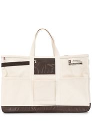 As2ov 'Alberton' Shopper aus Canvas - Weiß