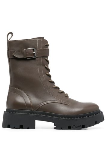 Ash leather lace up boots - Grün