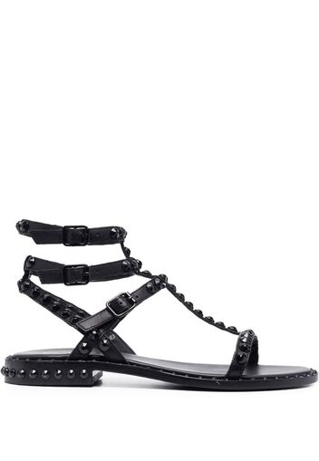 Ash 20mm open-toe studded leather sandals - Schwarz