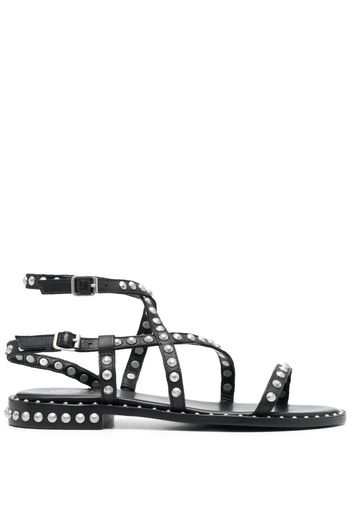 Ash stud-embellished leather sandals - Schwarz