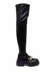 ASH chain-detail knee-high boots - Schwarz