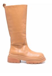 ASH Mustang leather boots - Nude