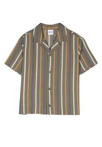 Aspesi Kids striped short-sleeve shirt - Grün