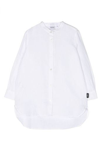 Aspesi Kids band-collar cotton shirt - Weiß