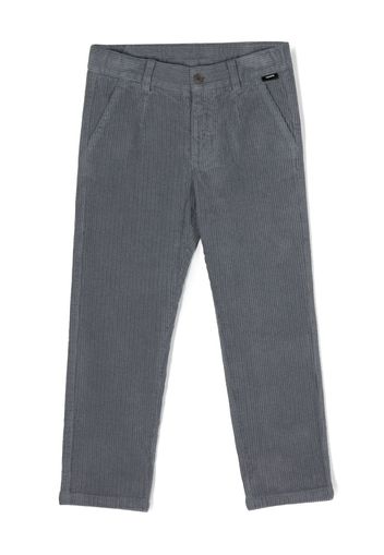 Aspesi Kids Slim-Fit-Hose aus Cord - Grau