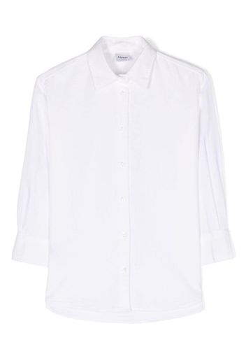 Aspesi Kids spread-collar cotton shirt - Weiß