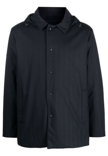 ASPESI hooded buttoned jacket - Blau