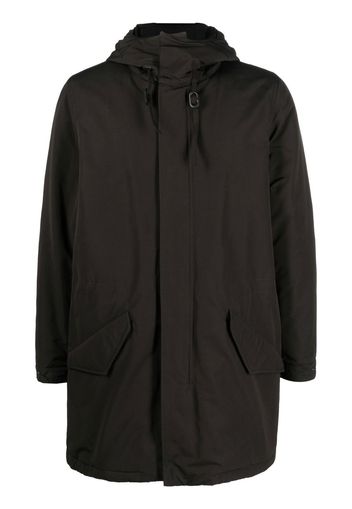 ASPESI zip-up hooded coat - Schwarz