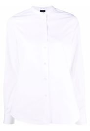 Aspesi band-collar cotton shirt - Weiß