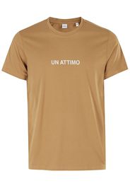 ASPESI logo-print T-shirt - Braun