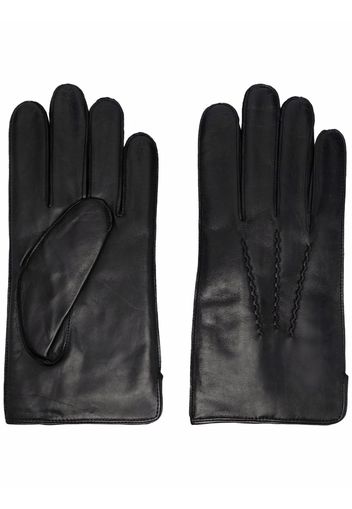 Aspinal Of London cashmere-blend lined leather gloves - Schwarz