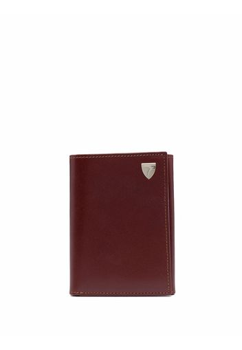 Aspinal Of London tri-fold leather wallet - Braun