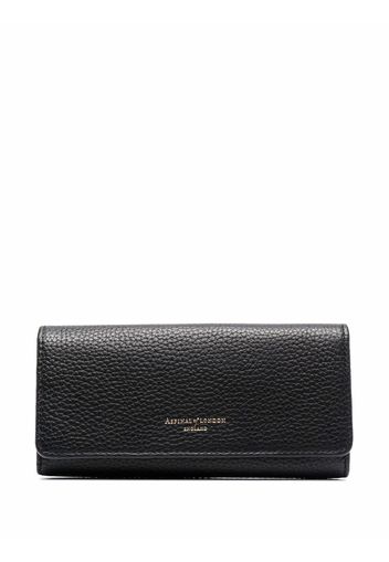 Aspinal Of London grained leather purse - Schwarz