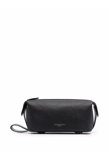 Aspinal Of London top-zip wash bag - Schwarz