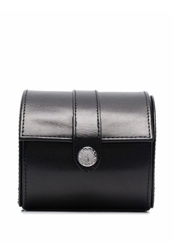 Aspinal Of London leather watch roll - Schwarz